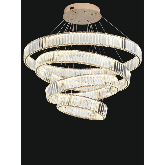 Collection Orione 2.0 Chandelier in Metal and Crystal by Jago For Sale - Image 4 of 7