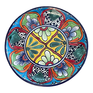 Late 20th Century Talavera Pottery Mexican Plate