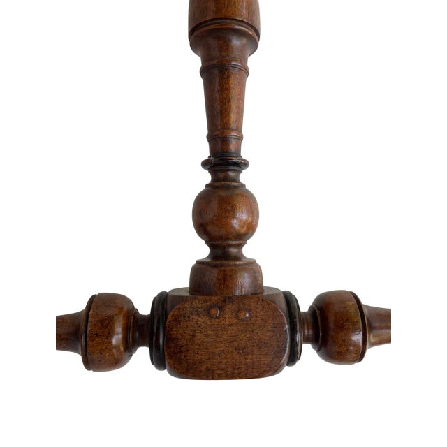 Antique Wood Entry Table/Desk With Drawer For Sale - Image 4 of 14