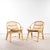 Low French Rattan Armchairs, 1960s, Set of 2 For Sale - Image 11 of 11