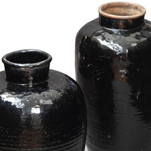 Black Vintage Storage Jar, 1920s For Sale - Image 8 of 9