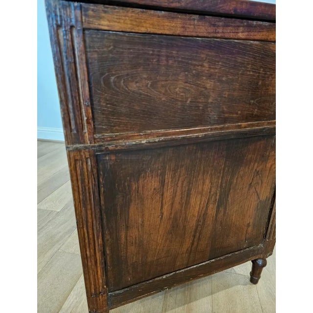 18th Century Rustic Italian Neoclassical Chest of Drawers Commode For Sale - Image 11 of 12