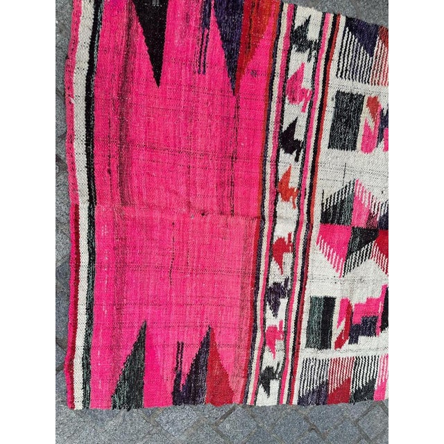 1950s Mid-Century South American Woven Tapestry Rug, 1950s For Sale - Image 5 of 16