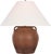 Transitional Amber Lewis by Visual Comfort Signature Mason 26" Table Lamp in Natural Terracotta with Linen Shade For Sale - Image 3 of 3