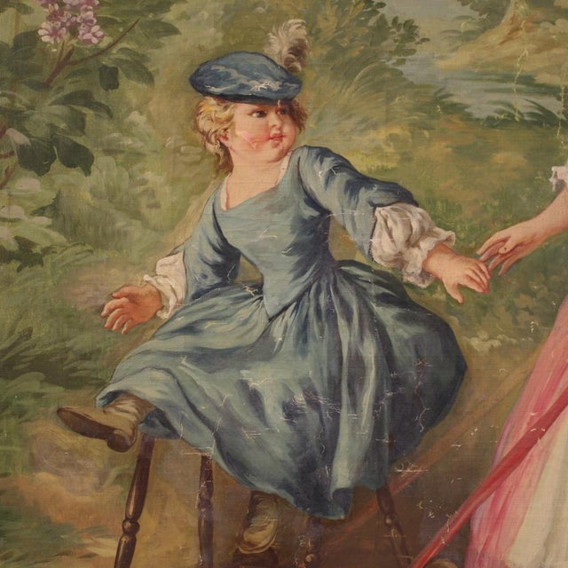 Italian Artist, Romantic Scene, 20th Century, Oil on Canvas, Framed For Sale - Image 13 of 17