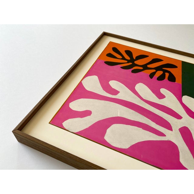 Henri Matisse Vintage 1989 Modernist Lithograph Print Framed Museum Poster " Snow Flowers " 1951 For Sale In Kansas City - Image 6 of 18