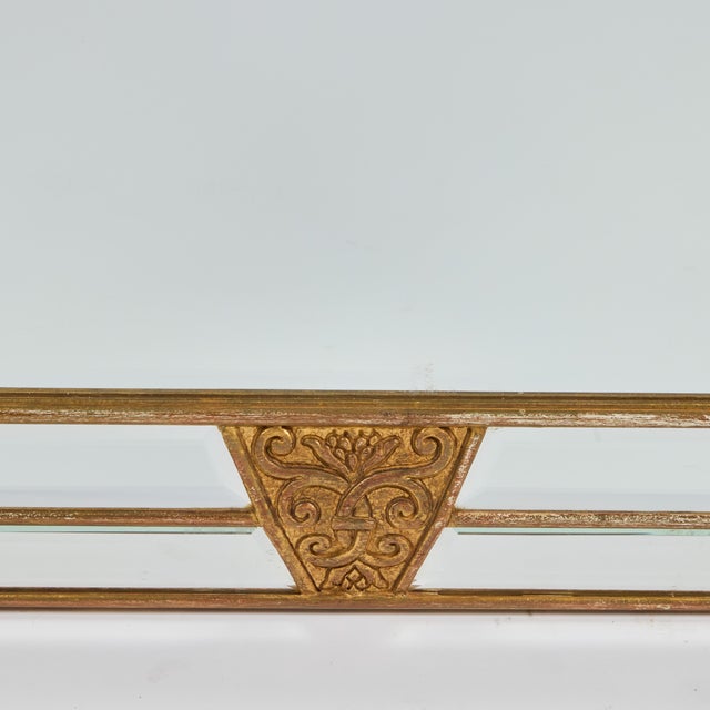 1920s 1920s Italian Deco Mirror With Gilt-Wood Accents For Sale - Image 5 of 7