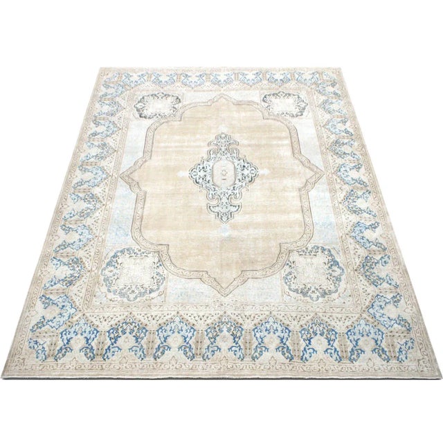 1940s 1940s Persian Kerman Rug For Sale - Image 5 of 7