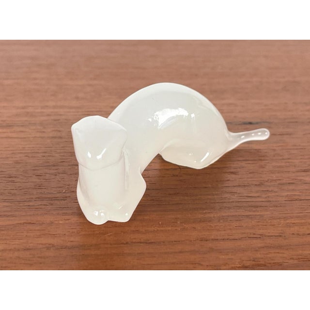 Vintage Art Glass Otter Figurine from Hadeland, Norway, in Very Good conditions. Designed 1980 to 1989 This piece has an...