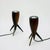 Wooden Rocket Tripod Table Lamps, 1960s, Set of 2 For Sale - Image 12 of 12
