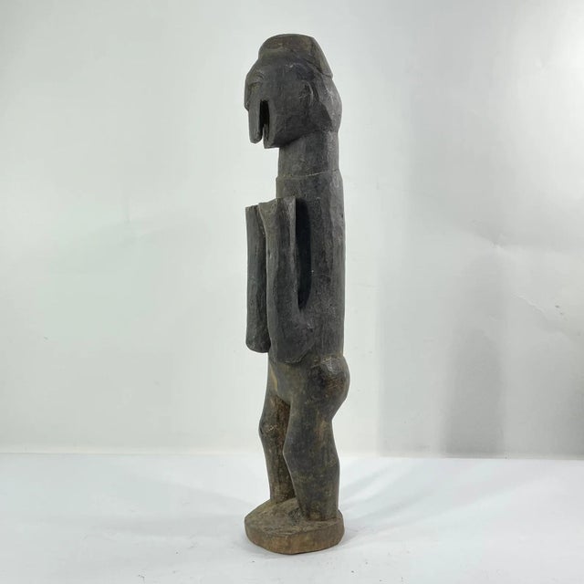 African Early 20th Century Cross River Standing Wood Figure Nigeria For Sale - Image 3 of 9
