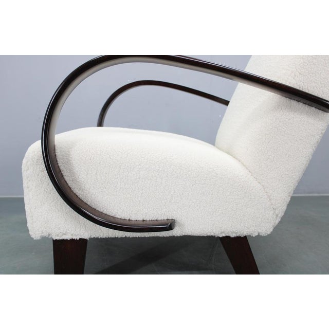 Art Deco Beech Armchairs from Jindřich Halabala, 1940s, Set of 2 For Sale - Image 9 of 14