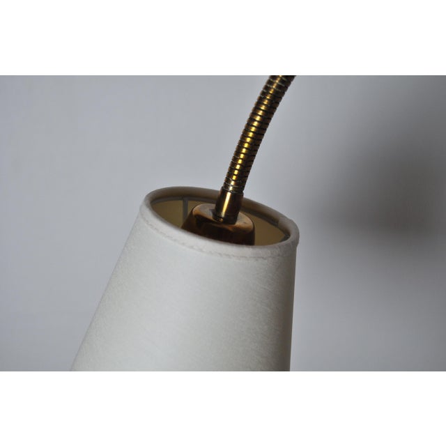 Metal Scandinavian Modern Brass Wall Lamp with Adjustable Arm, 1950s For Sale - Image 7 of 10