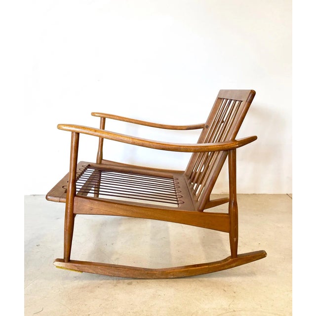 Wood Wooden Rocking Chair, 1960s For Sale - Image 7 of 16