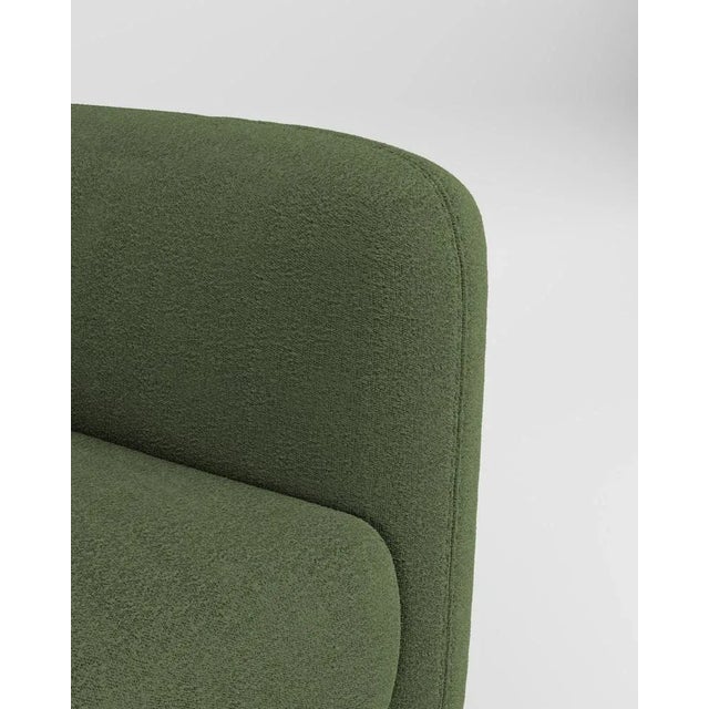 Jacob Armchair in Fabric Boucle Green by Collector Studio, in New conditions. Designed from 2000