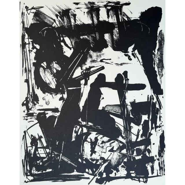 Emilio vedova (1919-2006) "hommage to k. A. Hartmann" original lithograph from the portfolio "epitaph for karl amadeus...