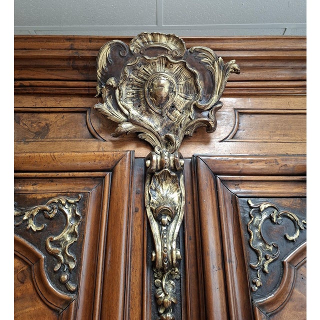 Louis XIV Walnut Wardrobe, 18th Century For Sale - Image 9 of 10