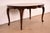 Baker Furniture Style French Provincial Louis XV Carved Cherry Wood Extension Dining Table | Newly Refinished For Sale - Image 10 of 17