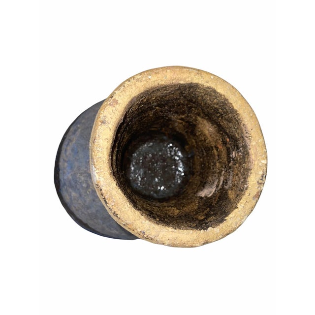 Ceramic Vintage Artisan Mid Century Ceramic American Pottery Vase For Sale - Image 7 of 12