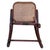 Victorian Antique Vienna Secession Bent Oak & Caine Rocking Foot Stool W/ Braces Attributed to Thonet No.7001 For Sale - Image 3 of 7