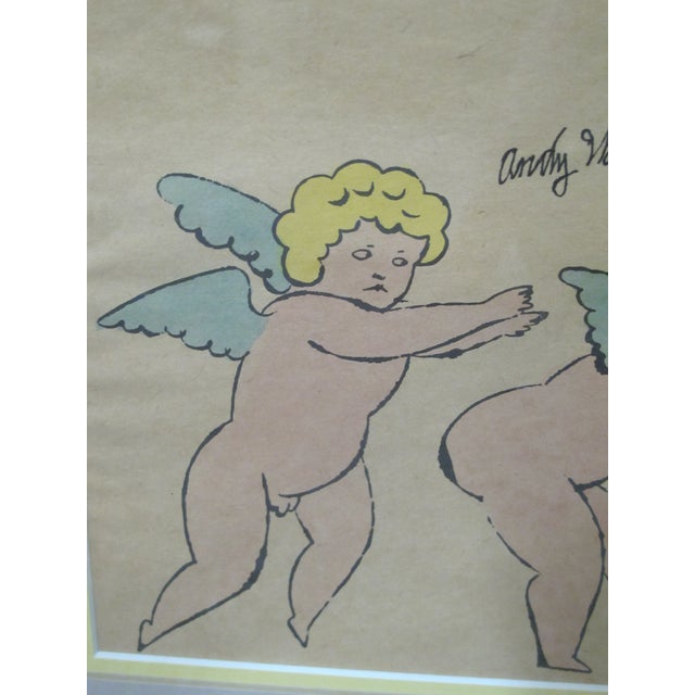 Pop Art Andy Warhol Cherubs Playing in the Bottom of My Garden Signed Lithograph For Sale - Image 3 of 7