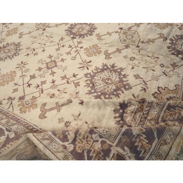 Galerie Shabab Collection Early 20th Century Turkish Oushak Rug For Sale - Image 9 of 10