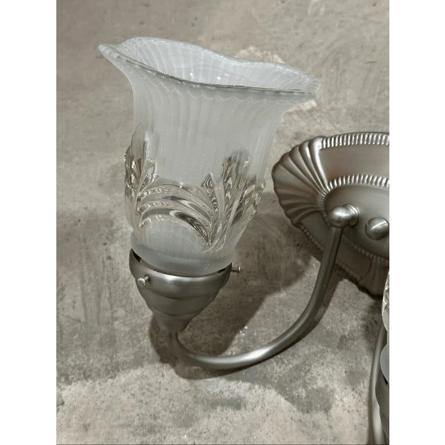 In very good vintage condition. Designed by Pasquale Miranda, this high-quality fixture blends traditional charm with...