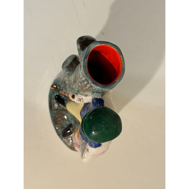 Ceramic Vintage Staffordshire Golfer Flat Back Figurine - Young Tom Morris - Spill Vase For Sale - Image 7 of 10