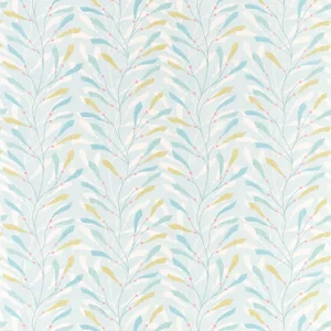 Sanderson Sea Kelp Fabric in Aqua/Lichen