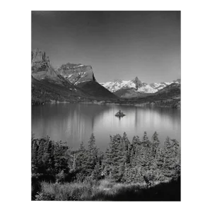 1969 Glacier National Park Mountains Photograph by Don Ware