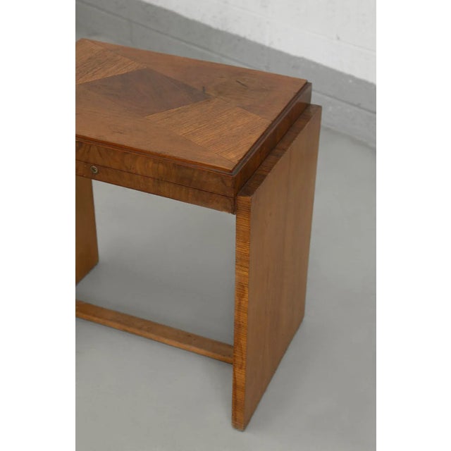 Wood Italian Jewelry Table from Fratelli Bortolozzo Padova, 1940 For Sale - Image 7 of 14