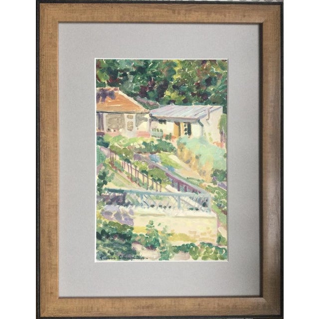 Pierre Chapuis, Study at Raincy, 1910, Oil on Paper For Sale - Image 4 of 6