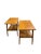 Mid-Century Modern Pair of 2 Tier Heywood Wakefield Side Tables For Sale - Image 3 of 6