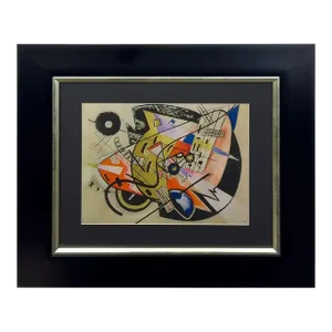 Abstract Lithograph After Wassily Kandinsky, Framed 1994