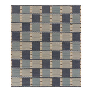 Oversized Contemporary Scandinavian Style Geometric Wool Rug by Rug & Kilim, India For Sale