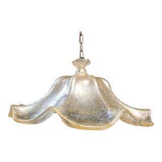 20th Century Murano Flower Pendant by Mazzega For Sale