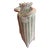 Ceramic Vase With Celadon Stripes and Acanthus Leaf Border For Sale