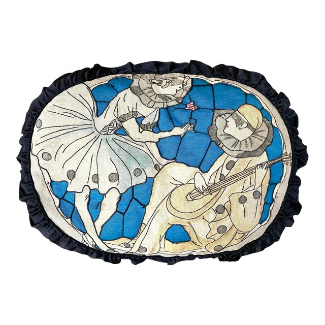 Antique Edwardian Parlor Pillow For Sale