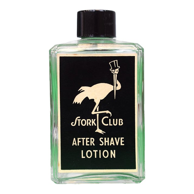 The Stork Club After Shave Lotion Glass Bottle For Sale