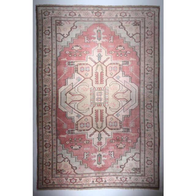 In here i am listing exceptional vintage handmade Konya rug, it is in centre part of Turkey. This is an area of Hand...