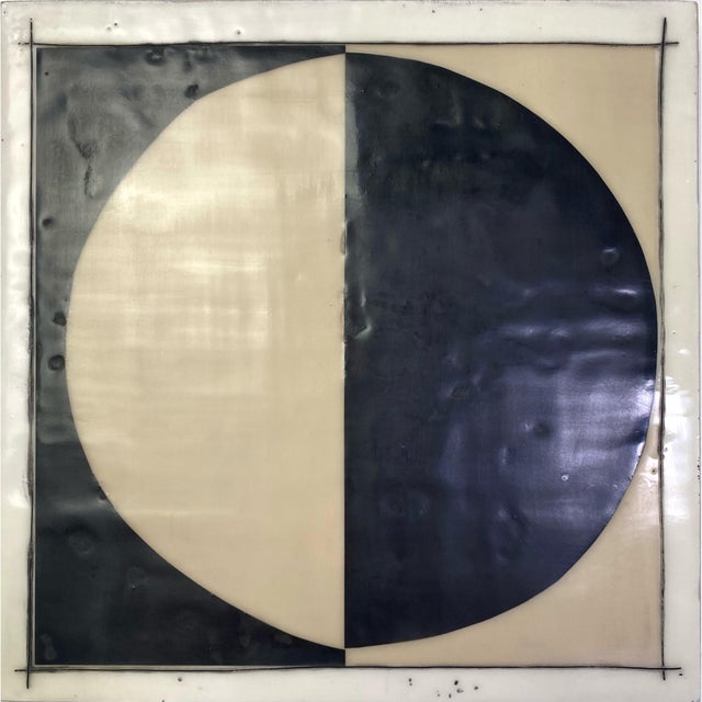 Encaustic Mixed Media Installation by Gina Cochran - "Cavalier" - 16 Panels For Sale - Image 16 of 18