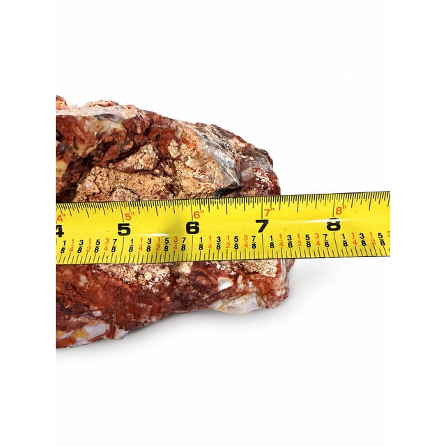 Contemporary Curated Pair of Large Natural Agatized Jasper Stone Rock Architectural Specimens For Sale - Image 3 of 5