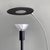 1980s Italian Post Modern Black Metal and Steel Floor Halogen Floor Lamp, 1980s For Sale - Image 5 of 14