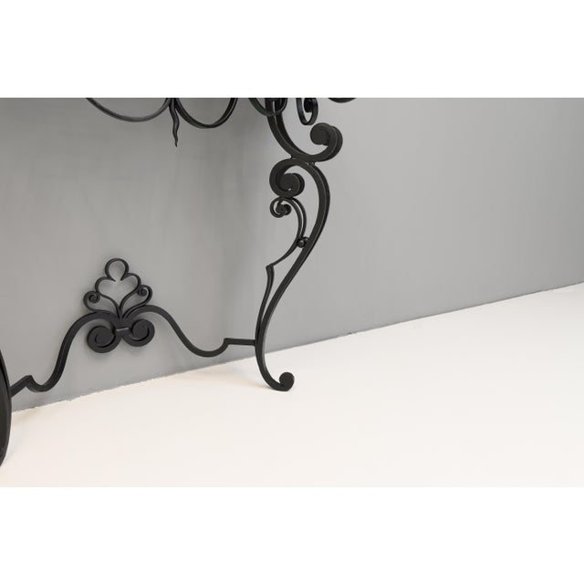 Marble Top Console Table, 1950s For Sale - Image 9 of 11