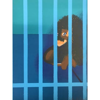 Gilles Aillaud, The Lion, 1972, Lithograph For Sale