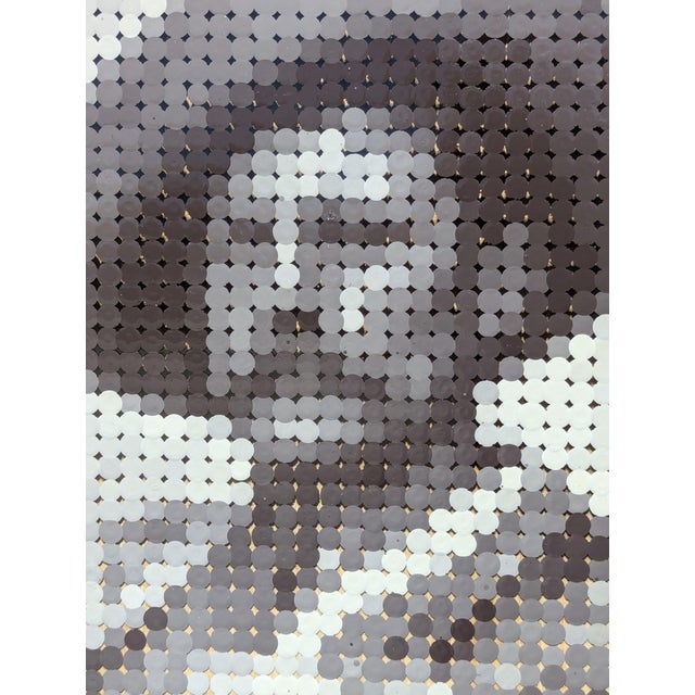 Francisco Vital "Lone Coyote' McGraw" Contemporary Black and White Pixelated Cowboy Portrait, 2025 For Sale - Image 9 of 10