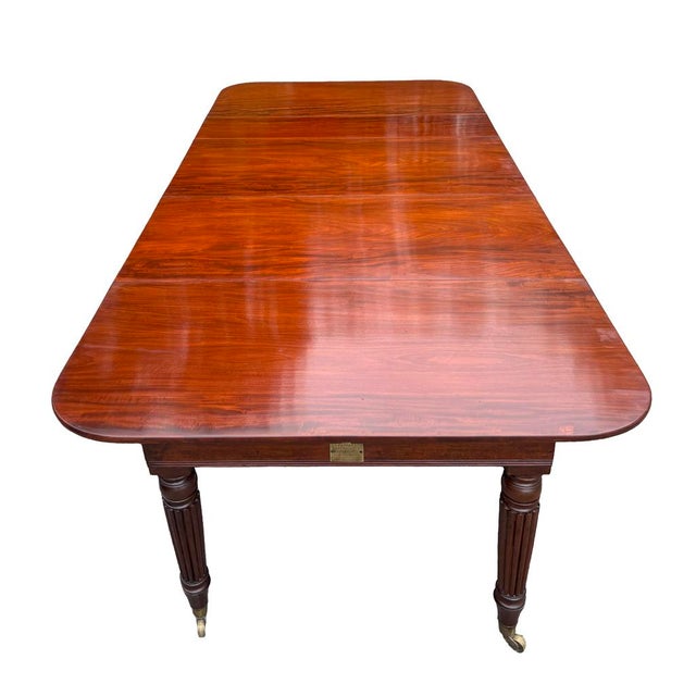Regency Mahogany Extension Dining Table by John Durham, London For Sale - Image 4 of 11