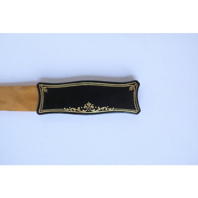 Italian Letter Opener Wood and Leather, Circa Mid-20th Century For Sale In New York - Image 6 of 10