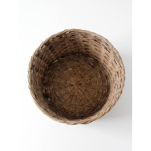 Antique Large Woven Basket For Sale - Image 12 of 15