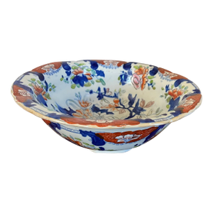 Antique 19th Century Mason's Chinoiserie Ironstone Bowl in an Imari Palette